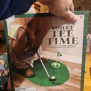 Toilet Tee Time Mini Golf Game - Green